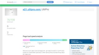 
                            3. Access e21.ultipro.com. UltiPro