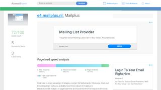 
                            8. Access e4.mailplus.nl. Mailplus - accessify.com