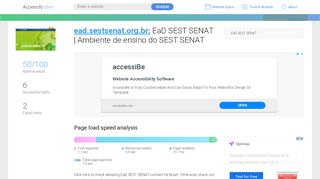 
                            5. Access ead.sestsenat.org.br. EaD SEST SENAT - accessify.com