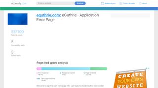 
                            8. Access eguthrie.com. eGuthrie - Application Error …