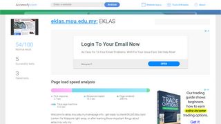 
                            4. Access eklas.msu.edu.my. EKLAS