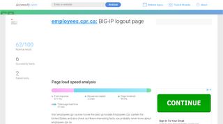 
                            6. Access employees.cpr.ca. BIG-IP logout page