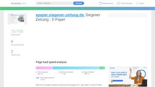 
                            6. Access epaper.siegener-zeitung.de. Siegener Zeitung :: E-Paper