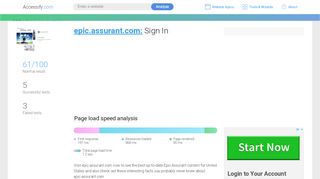 
                            3. Access epic.assurant.com. Sign In