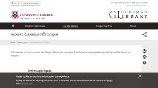 
                            4. Access eResources Off Campus | Glucksman Library - UL