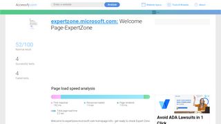 
                            6. Access expertzone.microsoft.com. Welcome Page-ExpertZone