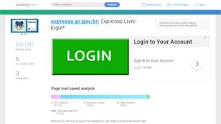 
                            2. Access expresso.pr.gov.br. Expresso Livre - login*