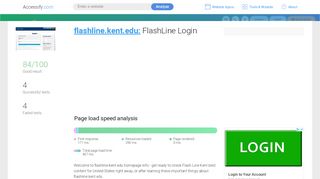 
                            6. Access flashline.kent.edu. FlashLine Login