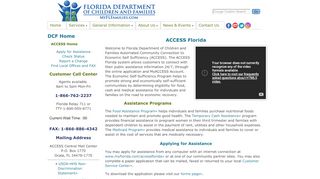 
                            2. ACCESS Florida - Florida Department of Children and Families