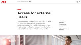 
                            9. Access for external users - brand.abb