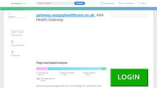 
                            4. Access gateway.axappphealthcare.co.uk. AXA Health Gateway