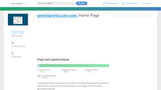 
                            4. Access geminiportal.cae.com. Home Page
