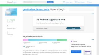 
                            1. Access gentivalink.devero.com. General Login