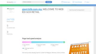 
                            5. Access giant.b2b.com.my. WELCOME TO WEB EDI GCH RETAIL