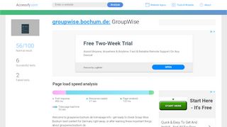 
                            2. Access groupwise.bochum.de. GroupWise - accessify.com