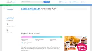 
                            3. Access habile.airfrance.fr. Air France KLM