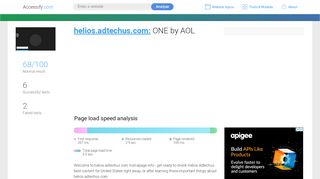 
                            3. Access helios.adtechus.com. ONE by AOL