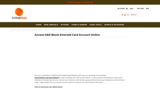 
                            6. Access H&R Block Emerald Card Account Online