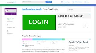 
                            1. Access iamlearning.co.uk. FrogPlay Login