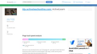 
                            8. Access idp.activeteachonline.com. ActiveLearn