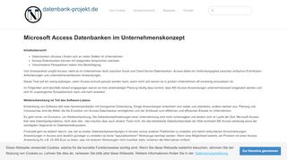 
                            4. Access im Unternehmenskonzept - datenbank-projekt.de