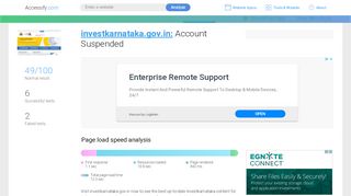 
                            8. Access investkarnataka.gov.in. Account Suspended