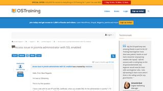 
                            2. Access issue in joomla administrator with SSL enabled ...