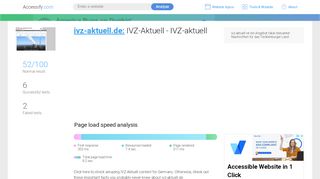 
                            5. Access ivz-aktuell.de. IVZ-Aktuell - IVZ-aktuell