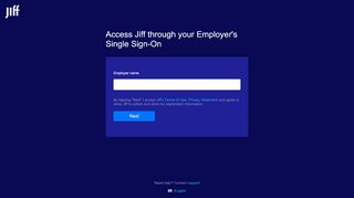 
                            3. Access Jiff through your Employer's Single Sign-On