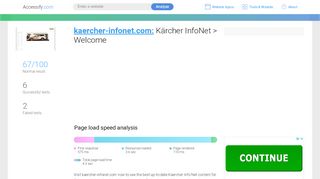 
                            5. Access kaercher-infonet.com. Kärcher InfoNet > Welcome