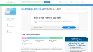 
                            3. Access kindredlink.devero.com. General Login