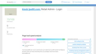 
                            4. Access kiosk.lpe88.com. Retail Admin - Login