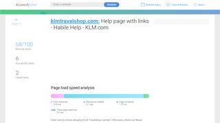 
                            5. Access klmtravelshop.com. Help page with links - Habile ...