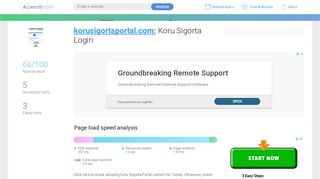 
                            4. Access korusigortaportal.com. Koru Sigorta Login