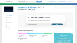 
                            5. Access kronos-ess.kohls.com. Kronos Workforce Central(R)