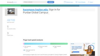 
                            6. Access kucampus.kaplan.edu. Sign In for Purdue …