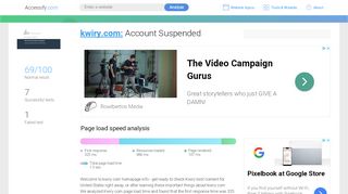 
                            6. Access kwiry.com. Account Suspended