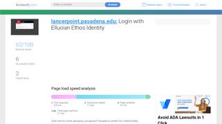 
                            6. Access lancerpoint.pasadena.edu. Login with Ellucian Ethos ...