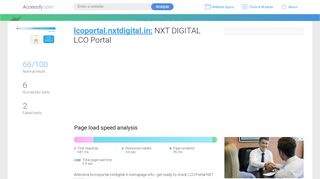 
                            3. Access lcoportal.nxtdigital.in. NXT DIGITAL LCO Portal