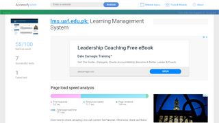 
                            2. Access lms.uaf.edu.pk. Learning Management System