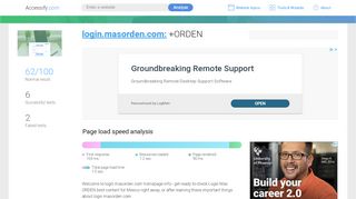 
                            3. Access login.masorden.com. +ORDEN