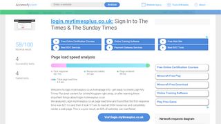 
                            8. Access login.mytimesplus.co.uk. Login - accessify.com