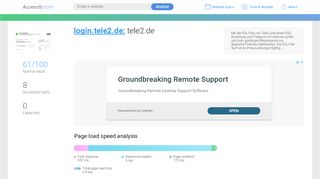 
                            7. Access login.tele2.de. tele2.de - accessify.com