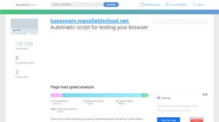 
                            1. Access lumenserv.mansfieldschool.net. Automatic script for ...