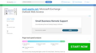 
                            3. Access mail.apptix.net. Microsoft Exchange - Outlook Web ...