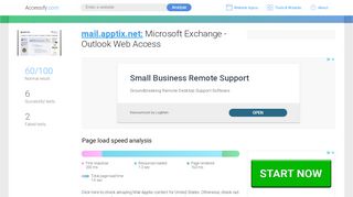 
                            1. Access mail.apptix.net. Microsoft Exchange - Outlook Web ...