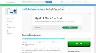 
                            10. Access mail.flextronics.com. Outlook Web App