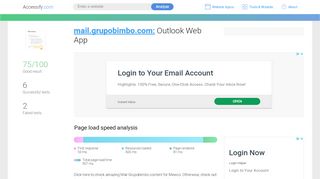 
                            4. Access mail.grupobimbo.com. Outlook Web App