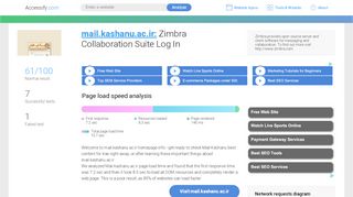 
                            3. Access mail.kashanu.ac.ir. Zimbra Collaboration Suite Log In