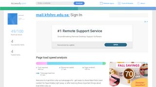 
                            5. Access mail.kfshrc.edu.sa. Sign In - accessify.com